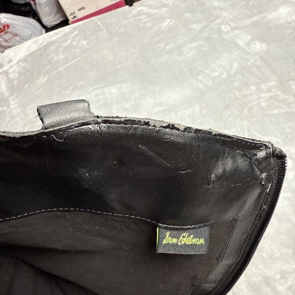 Sam Edelman Penny Women’s Size 7M Black Leather Knee High Riding Boots - Picture 8 of 10